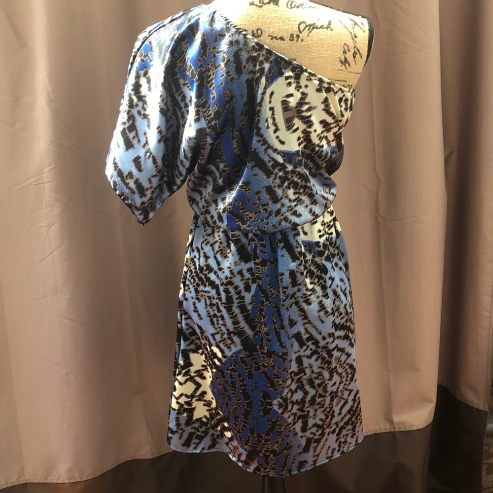 Dots Single Shoulder Spring, Summer Dress - Picture 3 of 5
